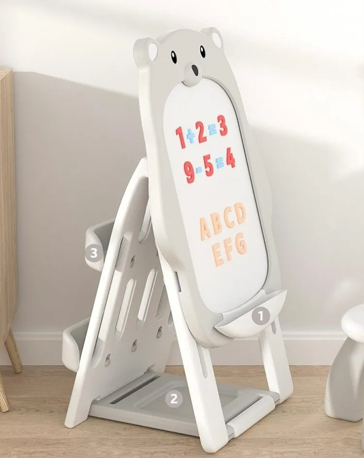 Gía vẽ đa năng kèm giá để sách Gấu Xám (POPO-12-009) 1 Gía vẽ đa năng kèm giá để sách Gấu Xám (POPO-12-009)