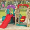 Bộ cầu trượt xích đu hầm chui đa năng (POPO-2-026)
